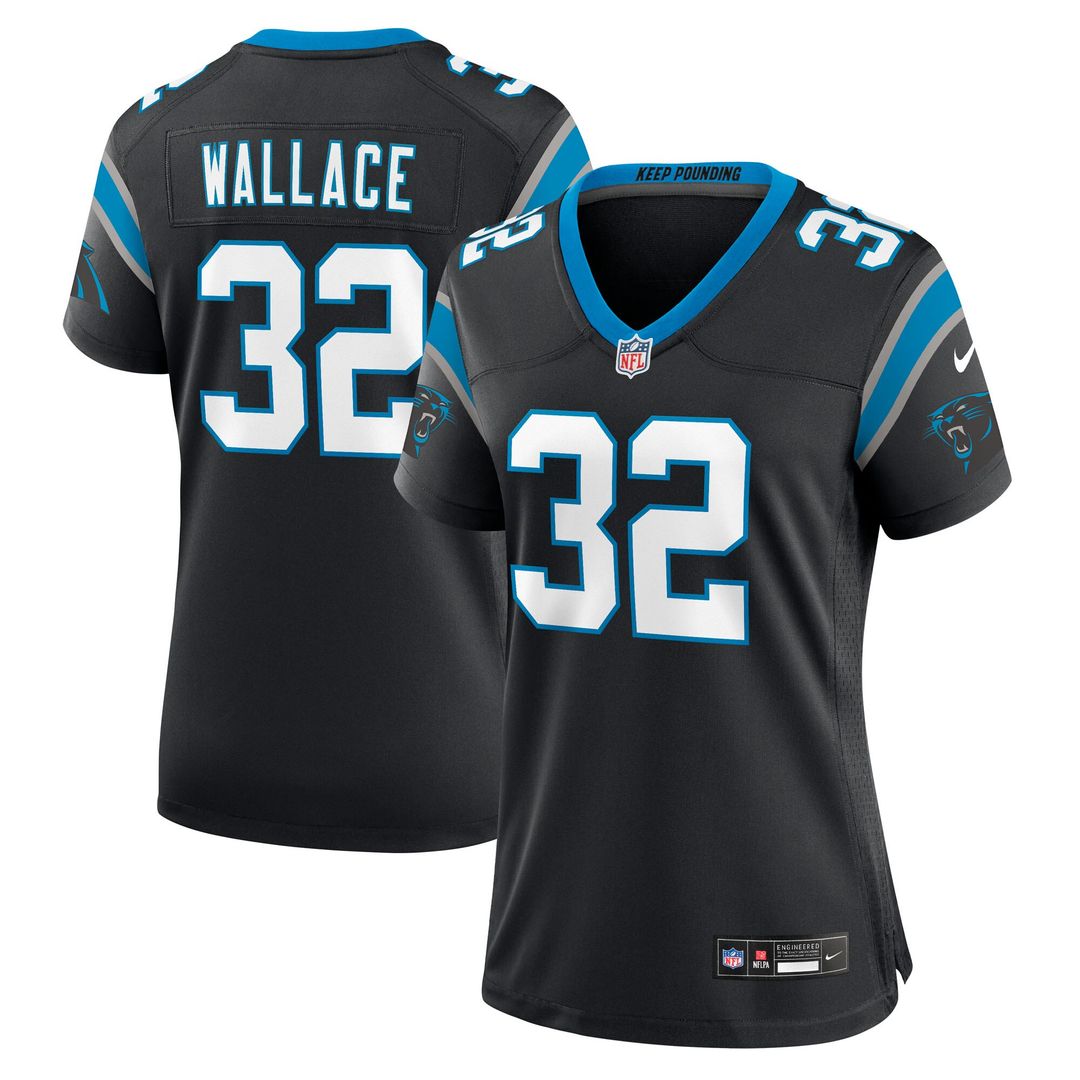 Trevin Wallace Carolina Panthers Nike Women's Team Game Jersey - Black Official NFL Team Apparel Football Fan Gear