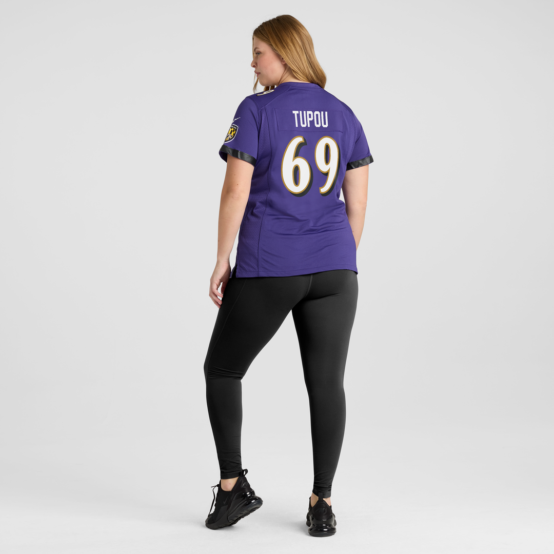 Josh Tupou Baltimore Ravens Nike Women's Team Game Jersey - Purple Official NFL Team Apparel Football Fan Gear