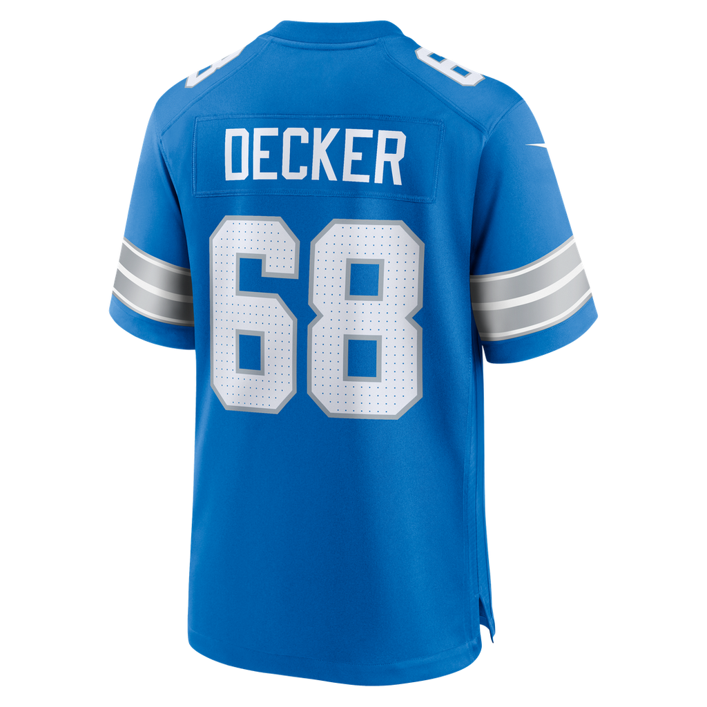 Taylor Decker Detroit Lions Nike Team Game Jersey - Blue Official NFL Team Apparel Football Fan Gear
