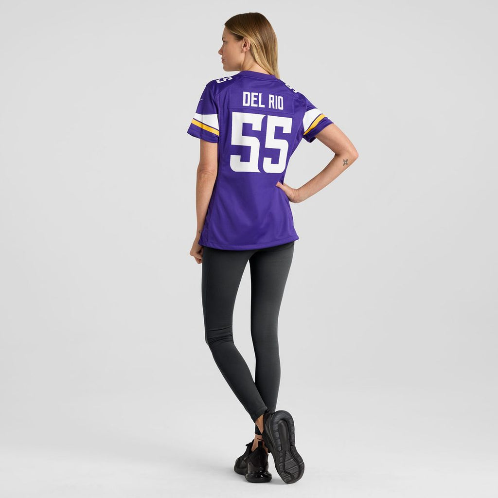 Jack Del Rio Minnesota Vikings Nike Women's Game Retired Player Jersey - Purple Official NFL Team Apparel Football Fan Gear