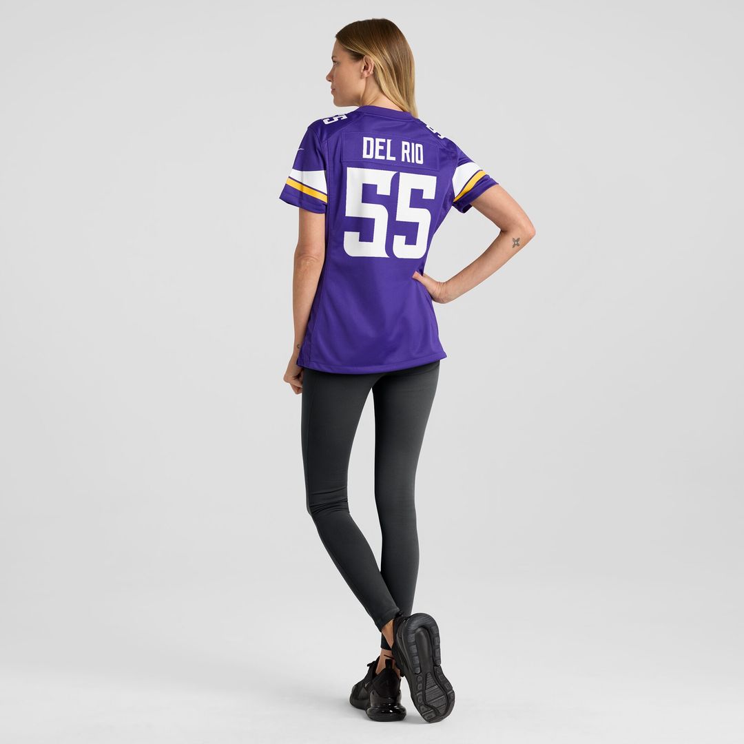 Jack Del Rio Minnesota Vikings Nike Women's Game Retired Player Jersey - Purple Official NFL Team Apparel Football Fan Gear