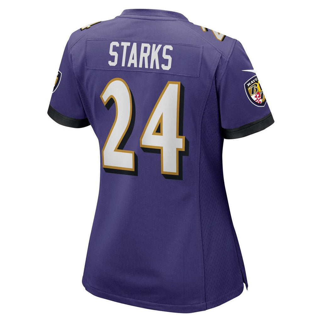 Malaki Starks Baltimore Ravens Nike Women's Team Game Jersey - Purple Official NFL Team Apparel Football Fan Gear