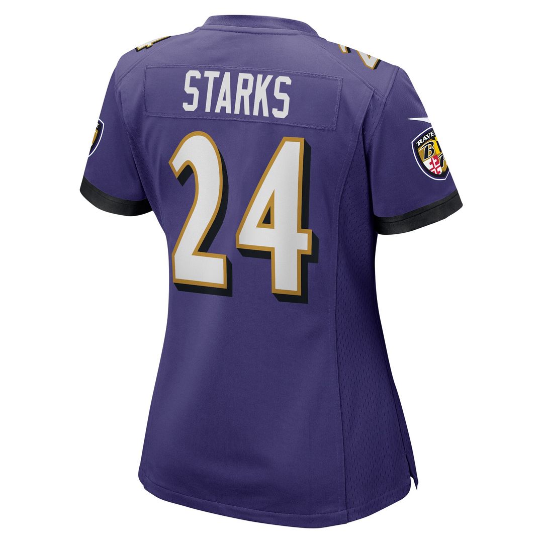 Malaki Starks Baltimore Ravens Nike Women's Team Game Jersey - Purple Official NFL Team Apparel Football Fan Gear
