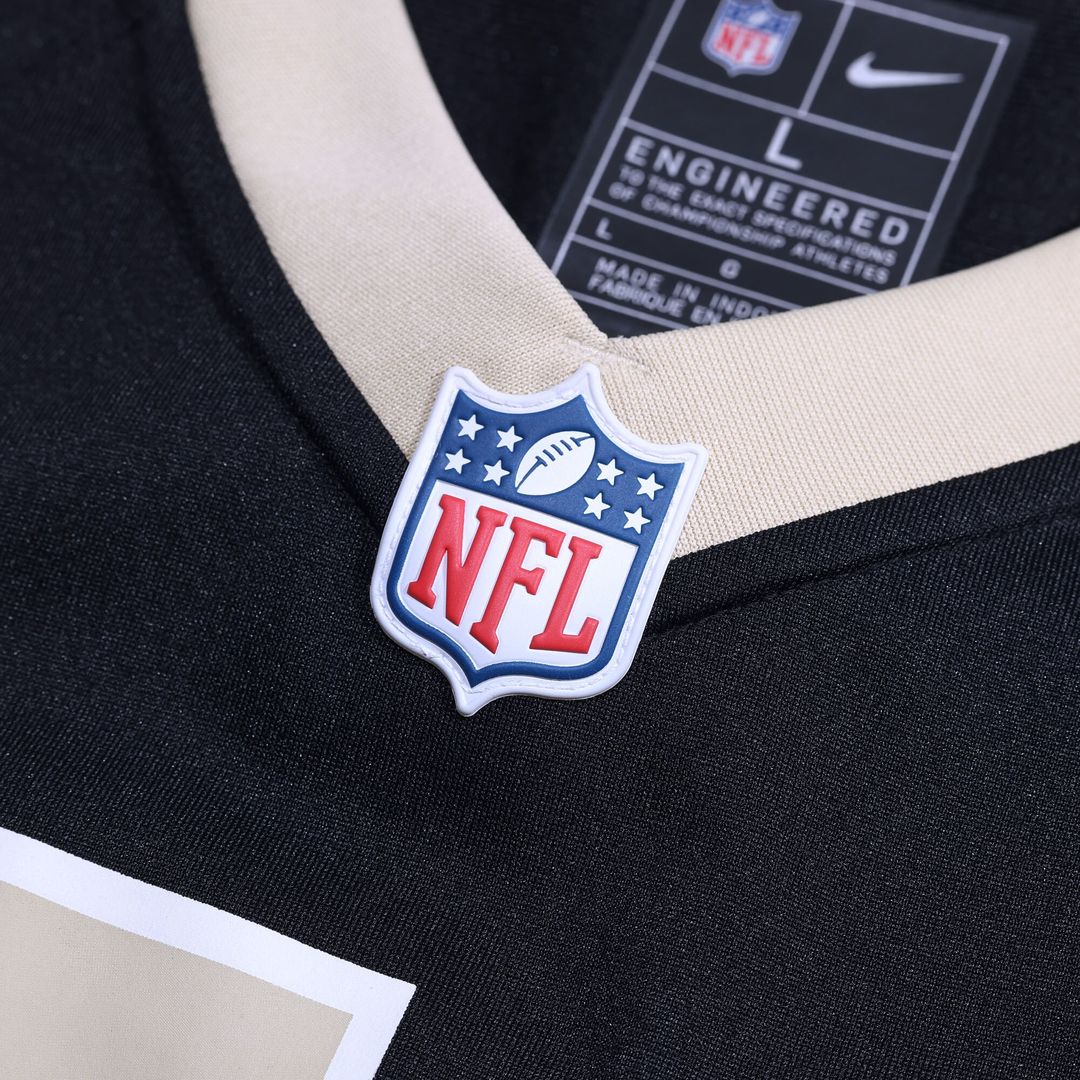 Zach Wood New Orleans Saints Nike Game Jersey - Black Official NFL Team Apparel Football Fan Gear