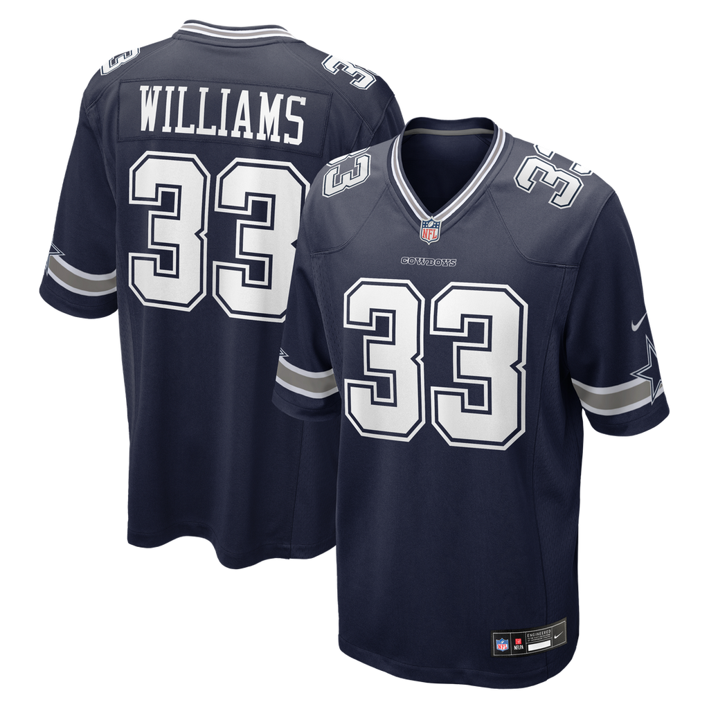 Javonte Williams Dallas Cowboys Nike Team Game Jersey - Navy Official NFL Team Apparel Football Fan Gear