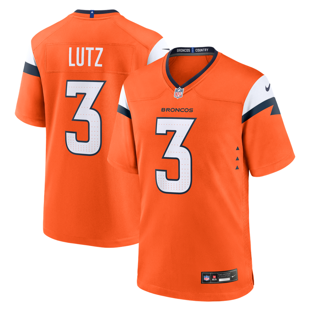 Wil Lutz Denver Broncos Nike Team Game Jersey - Orange Official NFL Team Apparel Football Fan Gear