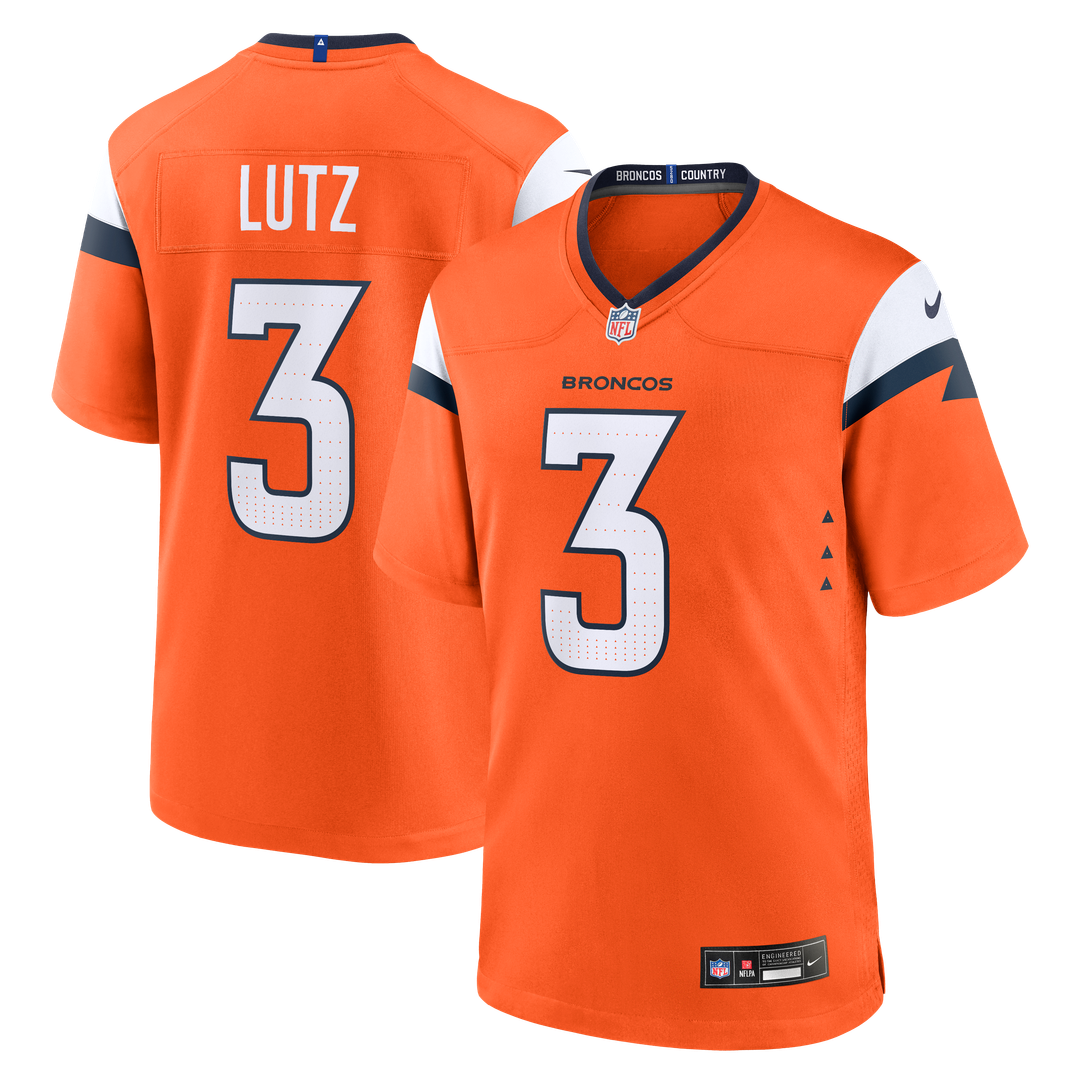Wil Lutz Denver Broncos Nike Team Game Jersey - Orange Official NFL Team Apparel Football Fan Gear