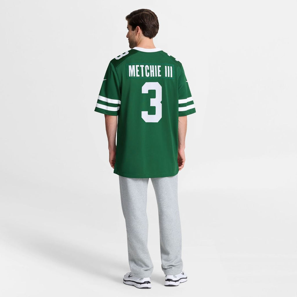 John Metchie III New York Jets Nike Team Game Jersey - Legacy Green Official NFL Team Apparel Football Fan Gear