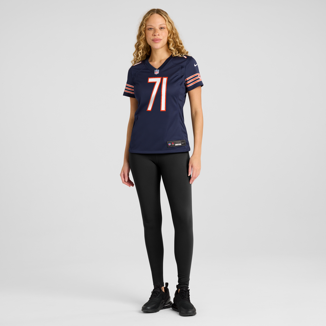Jedrick Wills Jr. Chicago Bears Nike Women's Team Game Jersey - Navy Official NFL Team Apparel Football Fan Gear