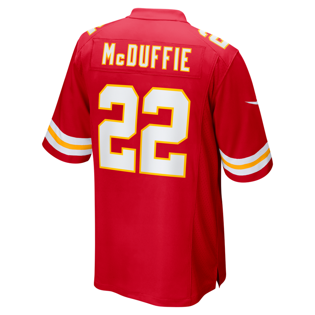 Trent McDuffie Kansas City Chiefs Nike Game Jersey - Red Official NFL Team Apparel Football Fan Gear
