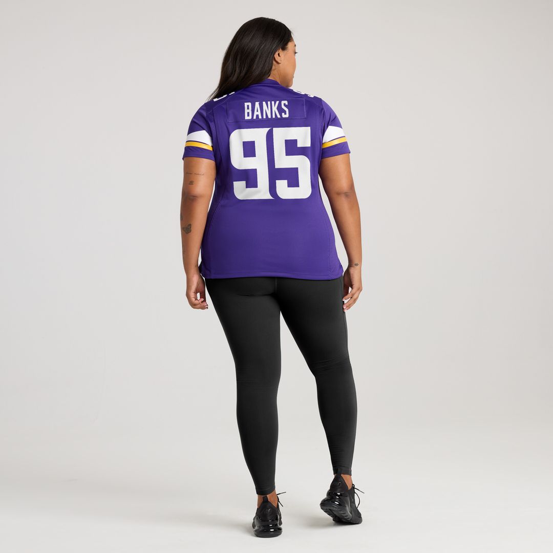 Caleb Banks Minnesota Vikings Nike Women's Team Game Jersey - Purple Official NFL Team Apparel Football Fan Gear