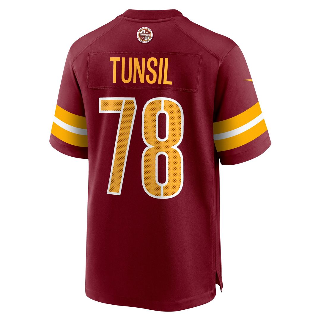 Laremy Tunsil Washington Commanders Nike Team Game Jersey - Burgundy Official NFL Team Apparel Football Fan Gear