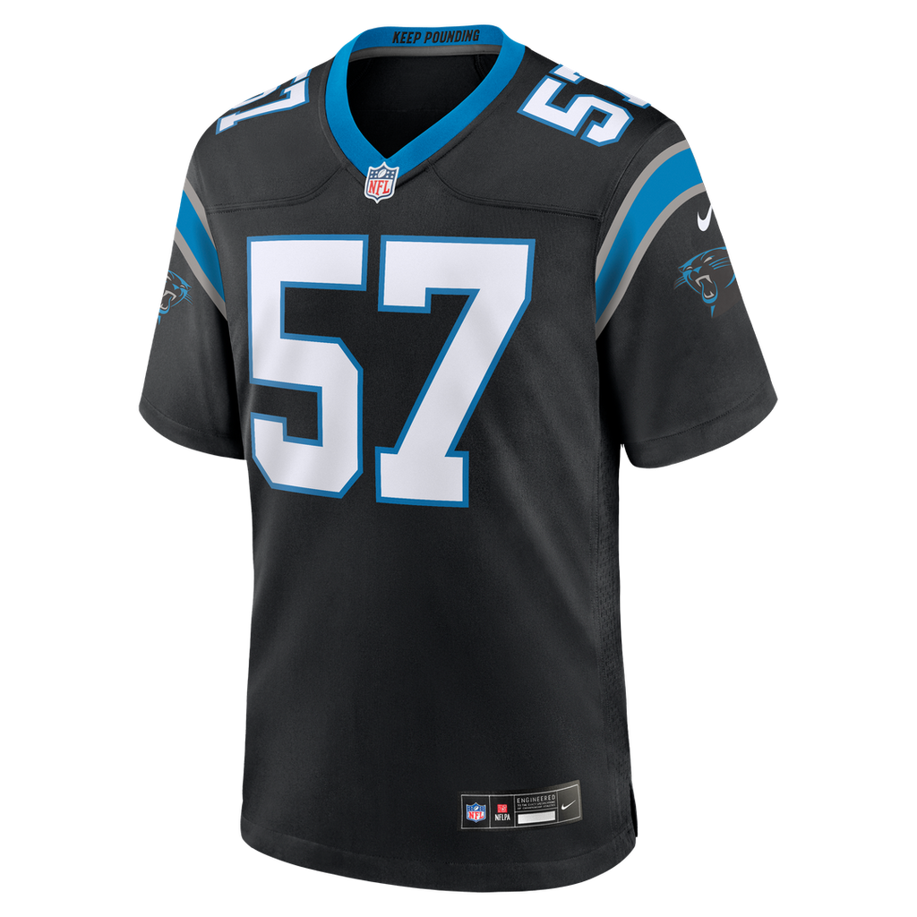 Monroe Freeling Carolina Panthers Nike 2026 NFL Draft First Round Pick No. 19 Team Game Jersey - Black Official NFL Team Apparel Football Fan Gear