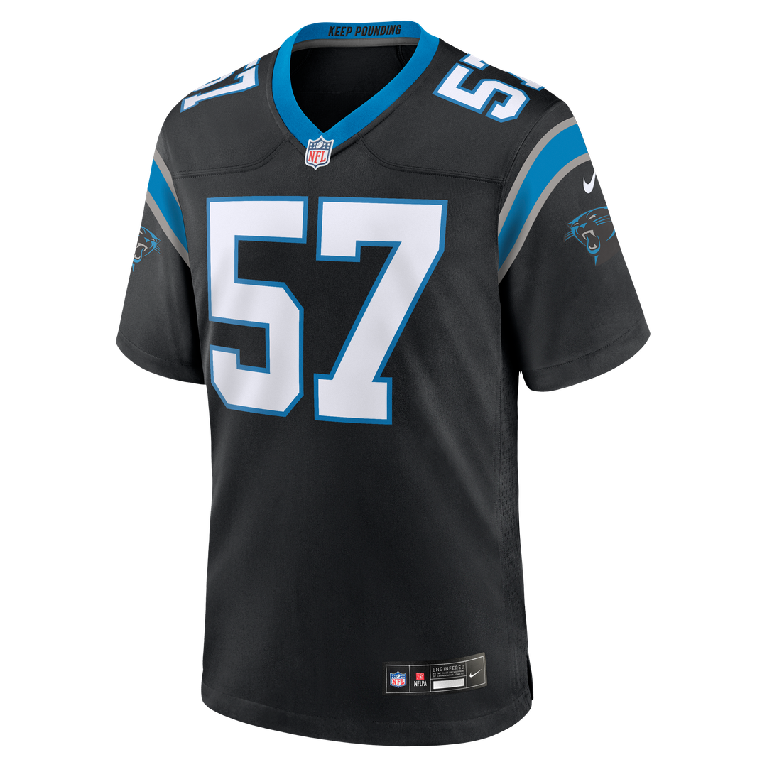 Monroe Freeling Carolina Panthers Nike 2026 NFL Draft First Round Pick No. 19 Team Game Jersey - Black Official NFL Team Apparel Football Fan Gear