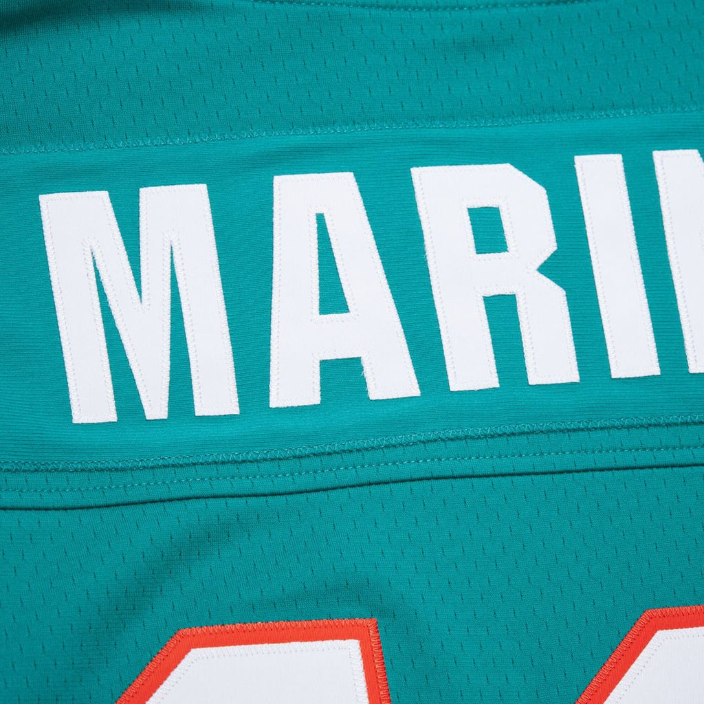 Dan Marino Miami Dolphins Mitchell & Ness Player Name & Number Hoodie Legacy Jersey - Aqua Official NFL Team Apparel Football Fan Gear