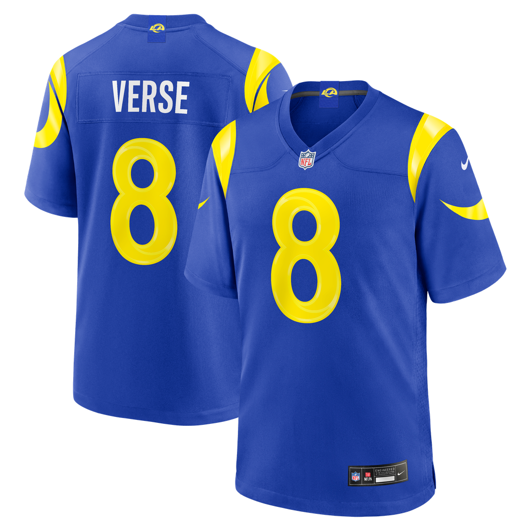Jared Verse Los Angeles Rams Nike Team Game Player Jersey - Royal Official NFL Team Apparel Football Fan Gear