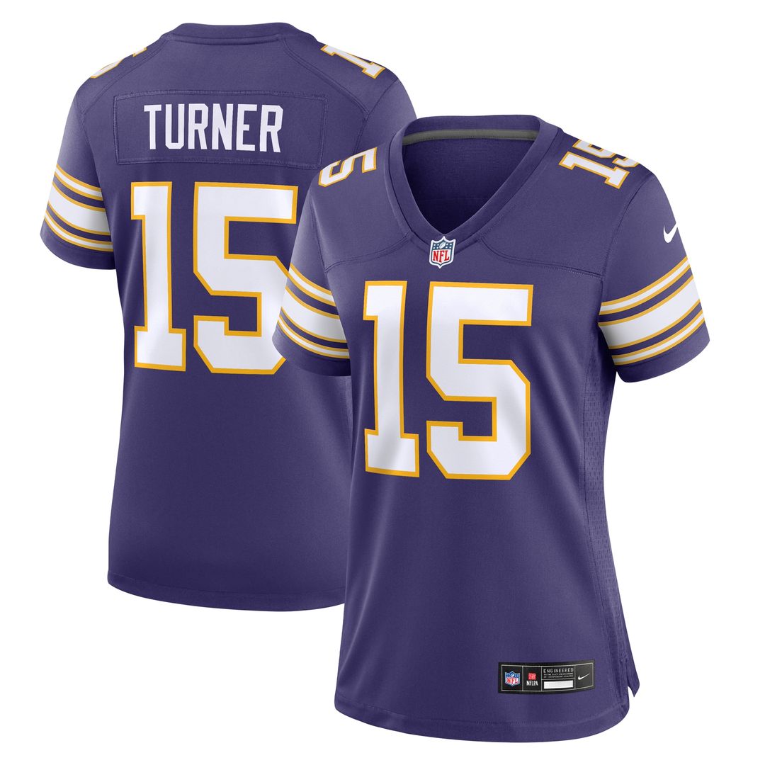 Dallas Turner Minnesota Vikings Nike Women's Alternate Game Jersey - Purple Official NFL Team Apparel Football Fan Gear