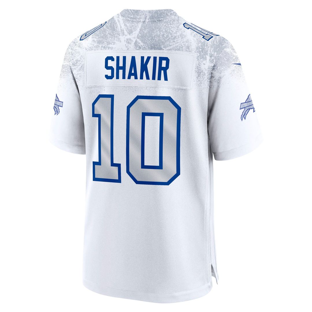 Khalil Shakir Buffalo Bills Nike 2025 Rivalries Collection Game Jersey - White Official NFL Team Apparel Football Fan Gear
