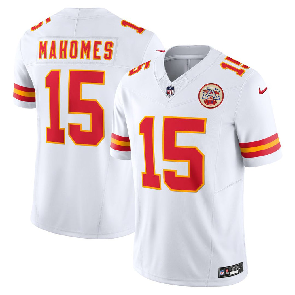 Patrick Mahomes Kansas City Chiefs Nike Vapor F.U.S.E. Limited Jersey - White Official NFL Team Apparel Football Fan Gear