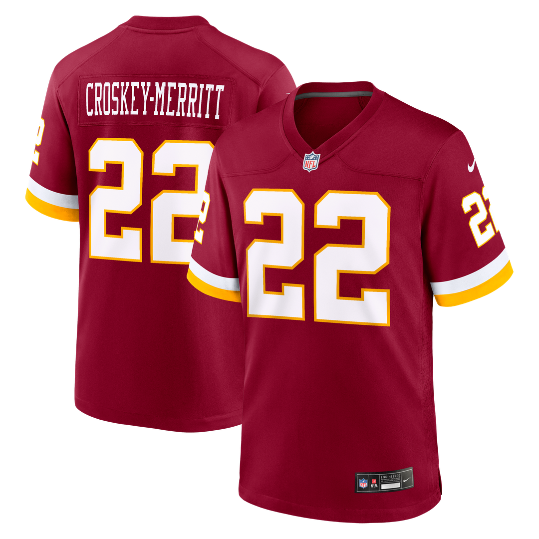 Jacory Croskey-Merritt Washington Commanders Nike Game Super Bowl Era Jersey - White Official NFL Team Apparel Football Fan Gear