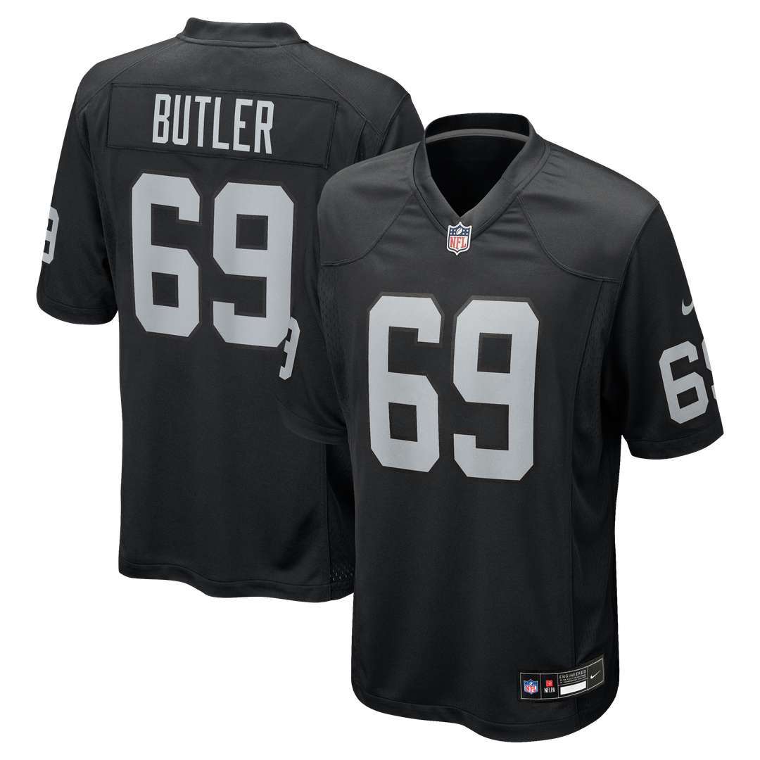Adam Butler Las Vegas Raiders Nike Team Game Jersey - Black Official NFL Team Apparel Football Fan Gear