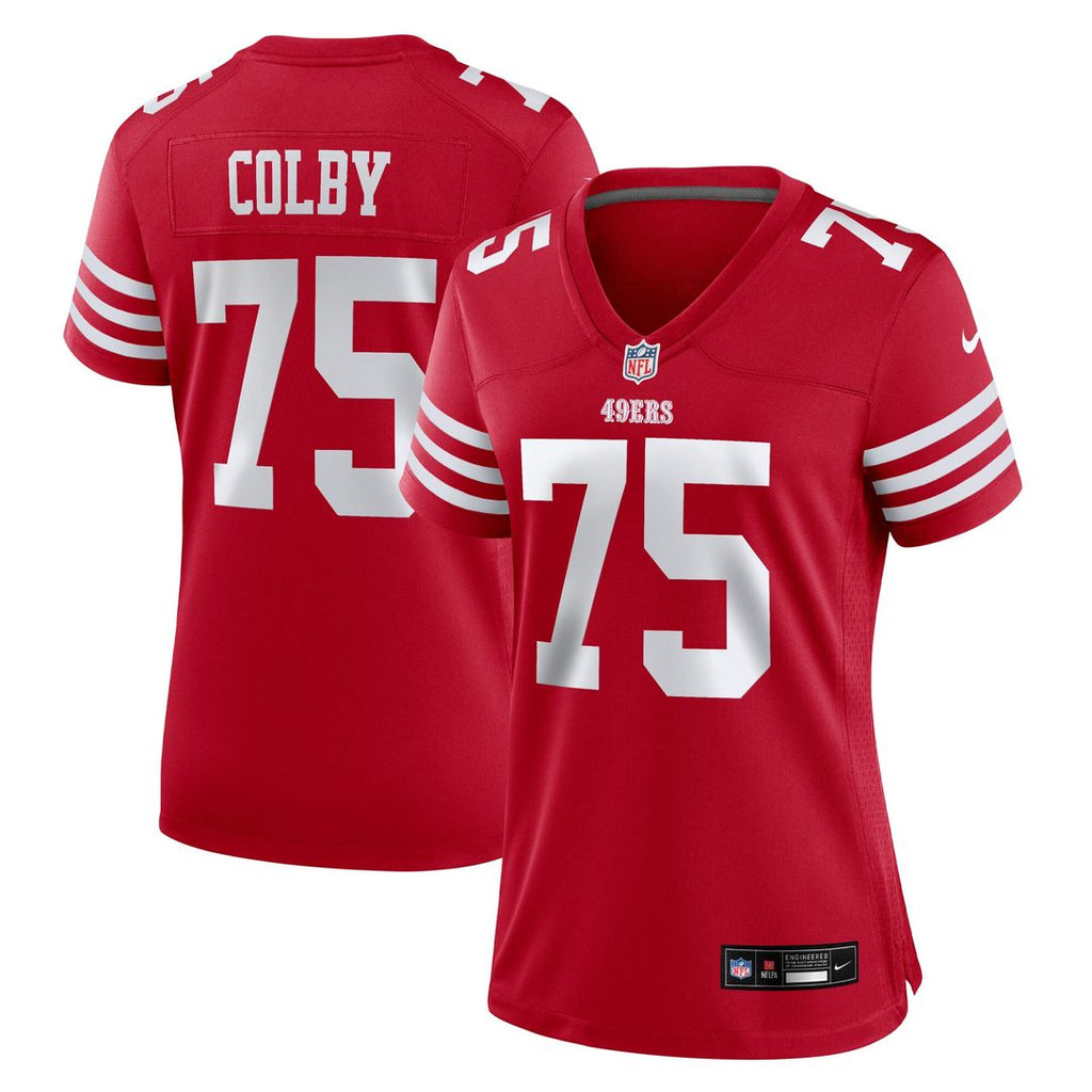 Connor Colby San Francisco 49ers Nike Women's Team Game Jersey - Scarlet Official NFL Team Apparel Football Fan Gear