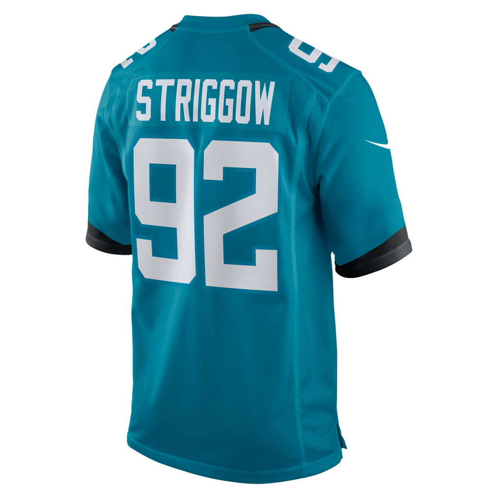 Danny Striggow Jacksonville Jaguars Nike Team Game Jersey - Teal Official NFL Team Apparel Football Fan Gear