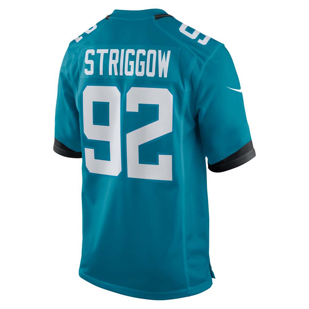 Danny Striggow Jacksonville Jaguars Nike Team Game Jersey - Teal Official NFL Team Apparel Football Fan Gear