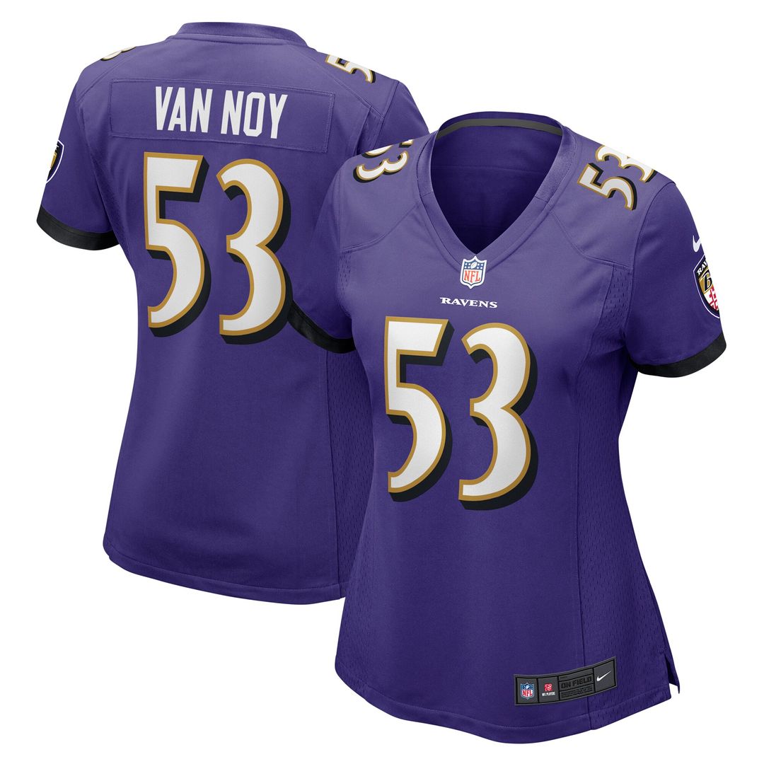 Kyle Van Noy Baltimore Ravens Nike Women's Game Jersey - Purple Official NFL Team Apparel Football Fan Gear