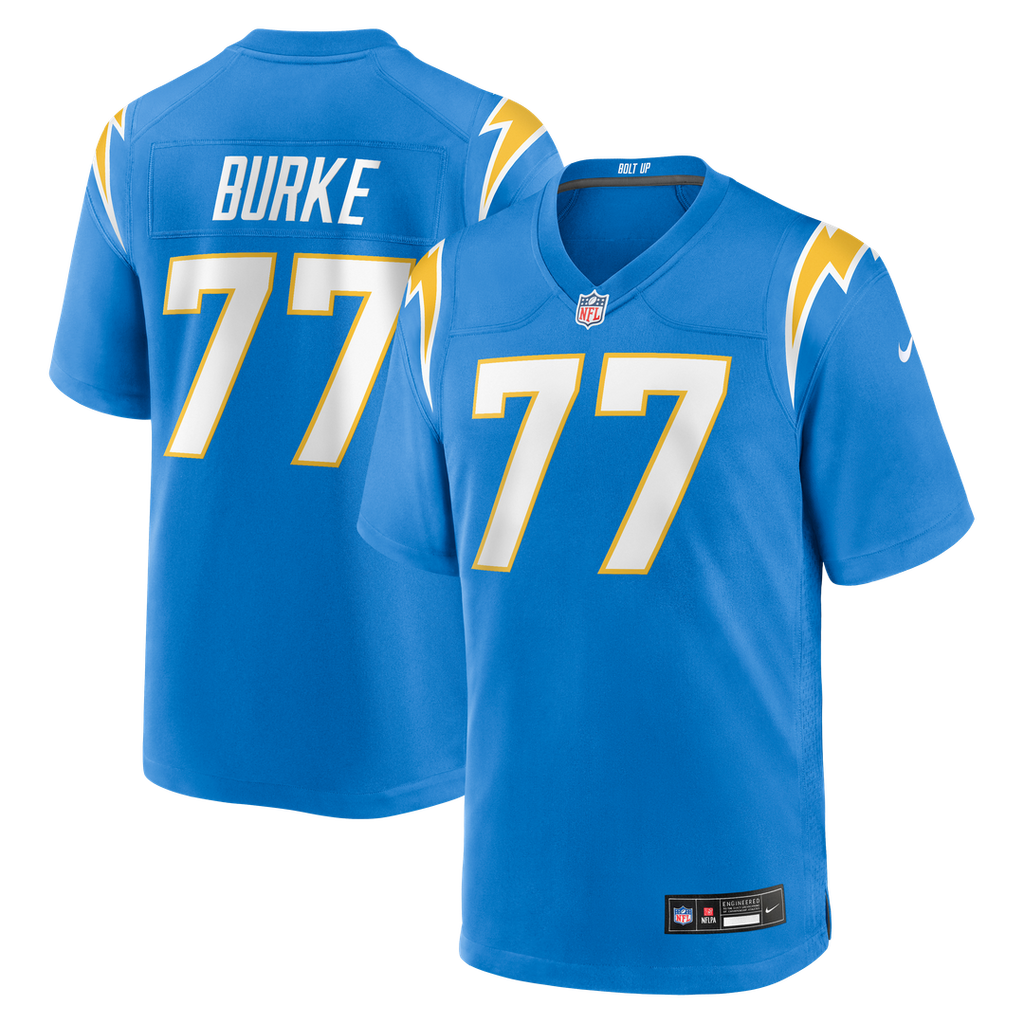 Travis Burke Los Angeles Chargers Nike Team Game Jersey - Powder Blue Official NFL Team Apparel Football Fan Gear