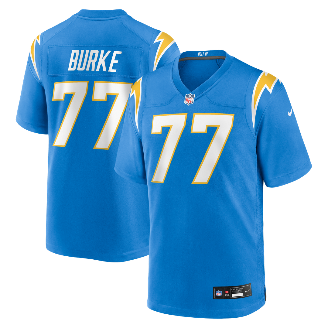 Travis Burke Los Angeles Chargers Nike Team Game Jersey - Powder Blue Official NFL Team Apparel Football Fan Gear