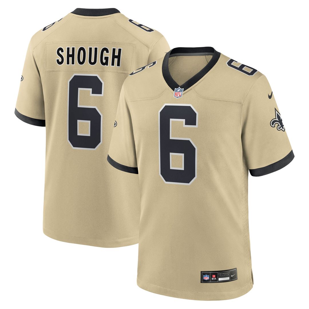Tyler Shough New Orleans Saints Nike Game Jersey - Black Official NFL Team Apparel Football Fan Gear