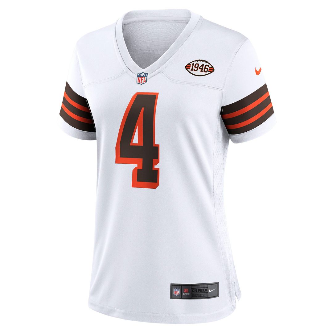 Deshaun Watson Cleveland Browns Nike Women's Player Jersey - White Official NFL Team Apparel Football Fan Gear