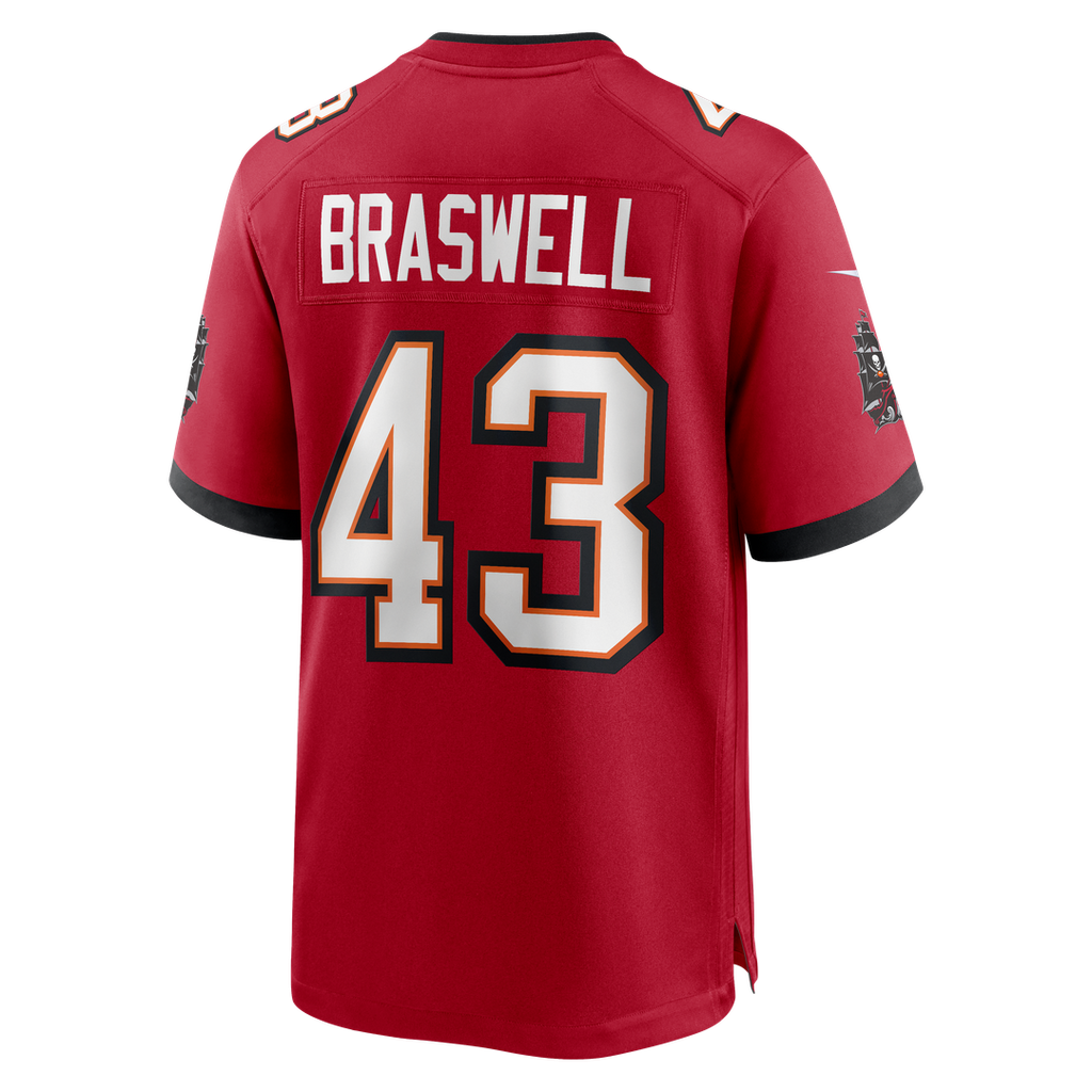 Chris Braswell Tampa Bay Buccaneers Nike Game Jersey - Red Official NFL Team Apparel Football Fan Gear