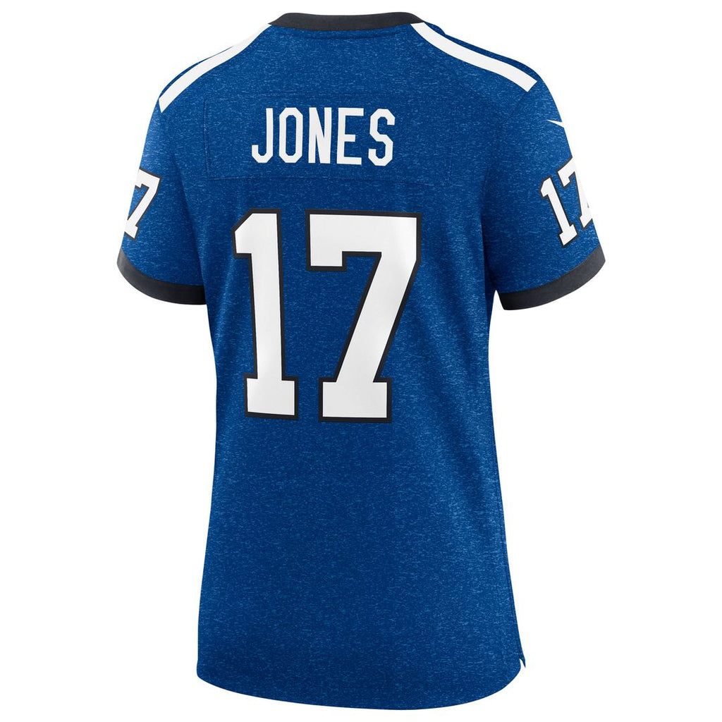 Daniel Jones Indianapolis Colts Nike Women's Alternate 2 Indiana Nights Game Jersey - Heather Royal Official NFL Team Apparel Football Fan Gear