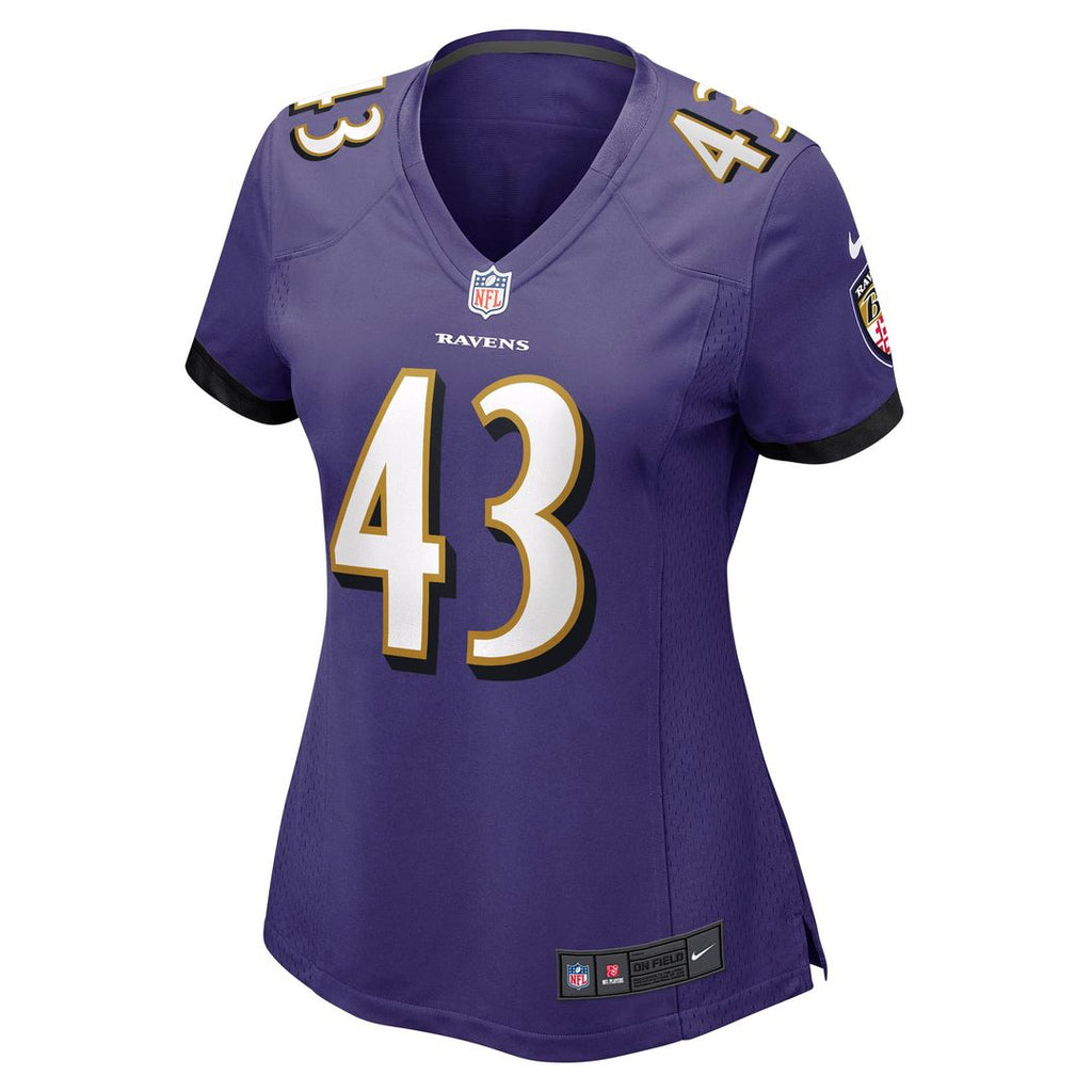 Justice Hill Baltimore Ravens Nike Women's Game Jersey - Purple Official NFL Team Apparel Football Fan Gear
