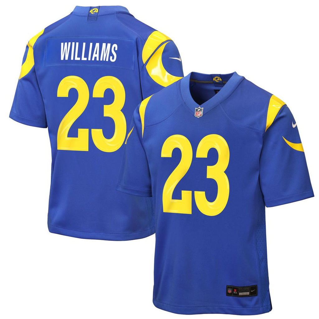 Kyren Williams Los Angeles Rams Nike Youth Game Jersey - Royal Official NFL Team Apparel Football Fan Gear