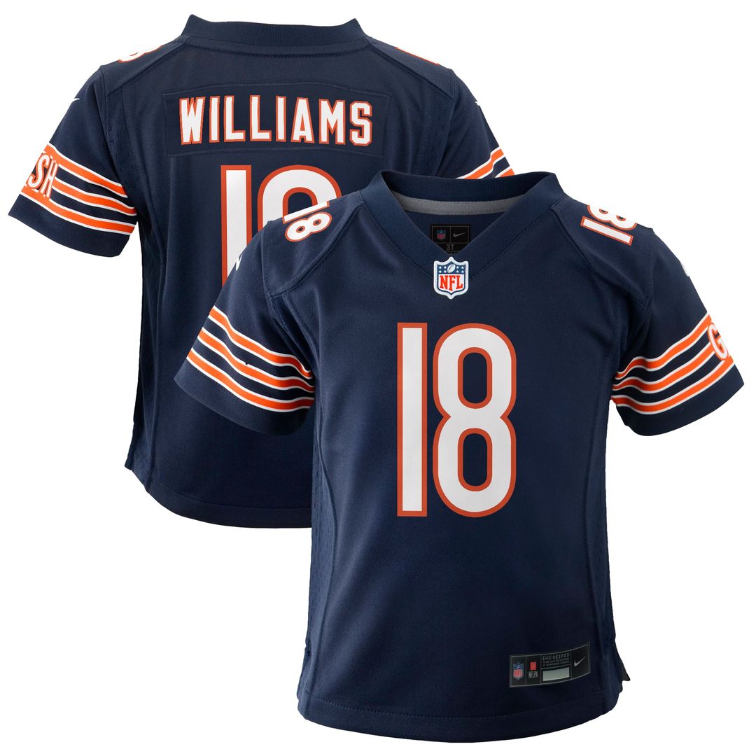 Caleb Williams Chicago Bears Nike Youth Game Jersey - Navy Official NFL Team Apparel Football Fan Gear