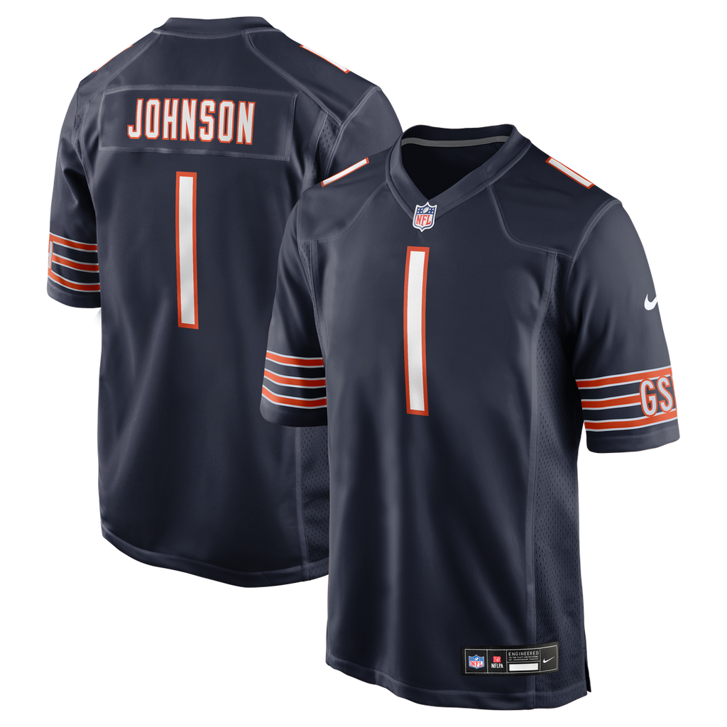 Jaylon Johnson Chicago Bears Nike Game Jersey - Navy Official NFL Team Apparel Football Fan Gear