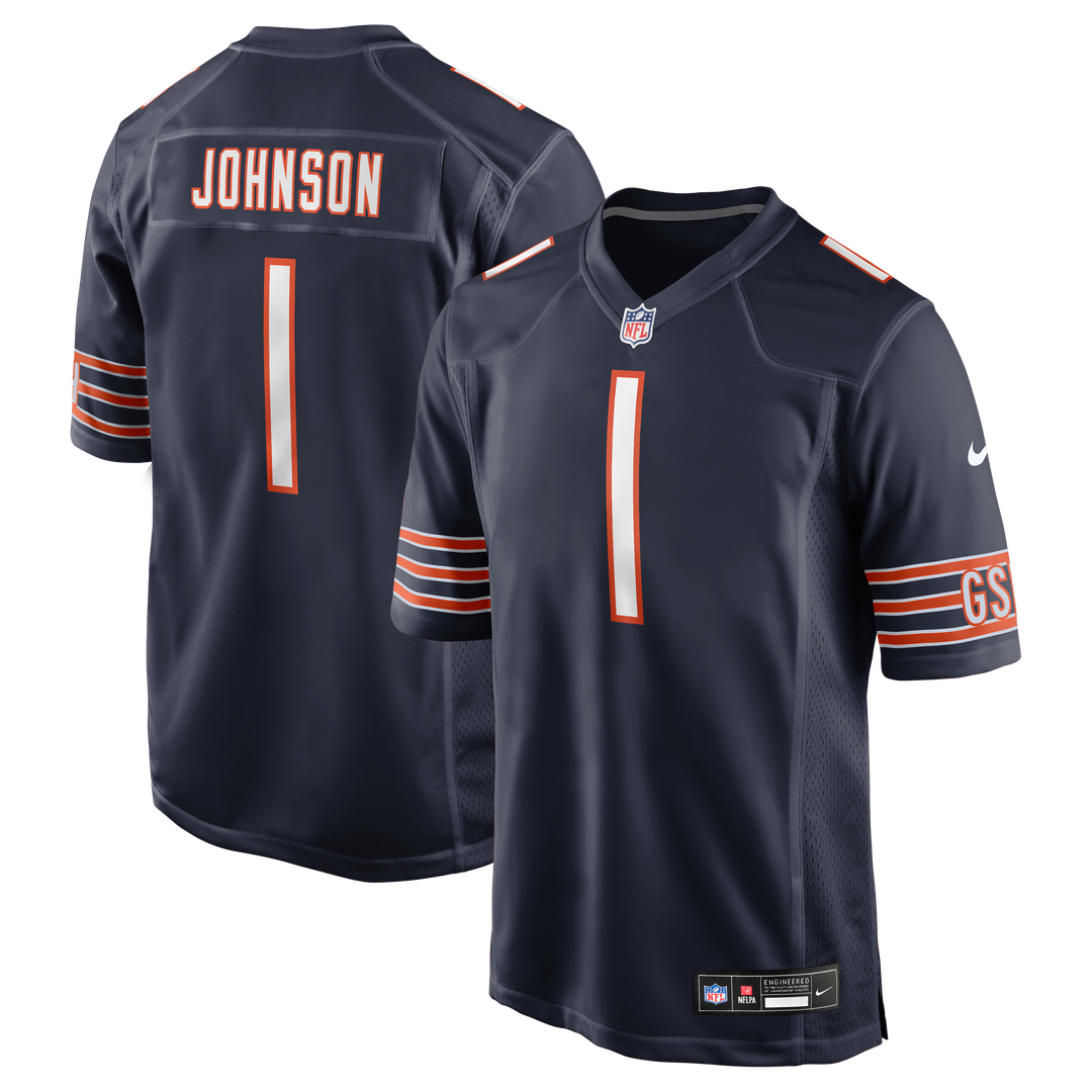 Jaylon Johnson Chicago Bears Nike Game Jersey - Navy Official NFL Team Apparel Football Fan Gear