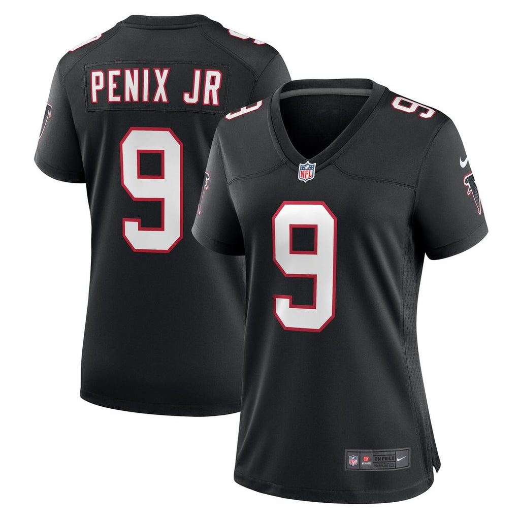 Michael Penix Jr. Atlanta Falcons Nike Women's Alternate Game Jersey - Black Official NFL Team Apparel Football Fan Gear