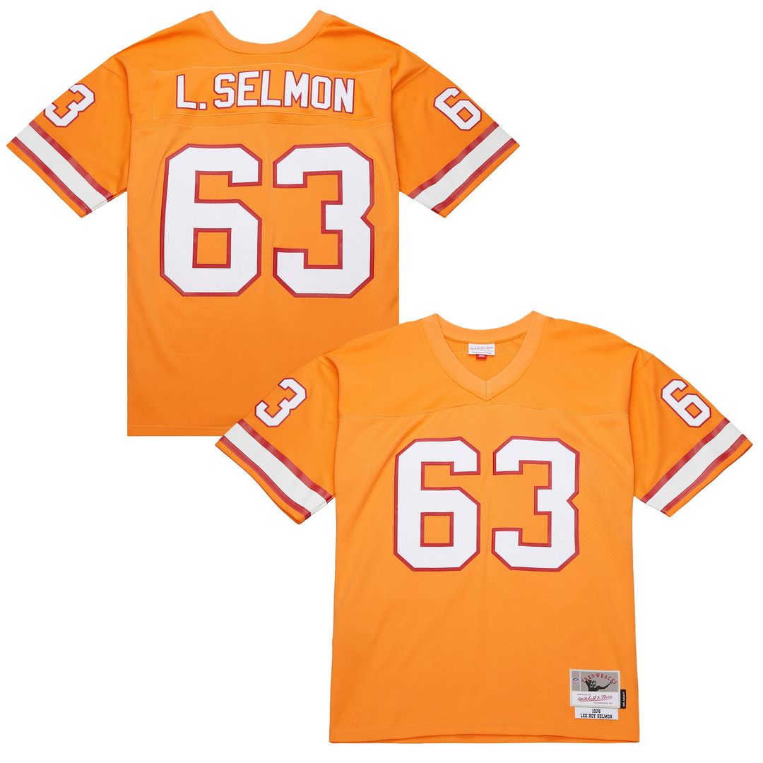 Lee Roy Selmon Tampa Bay Buccaneers Mitchell & Ness 1976 Legacy Replica Jersey - Orange Official NFL Team Apparel Football Fan Gear