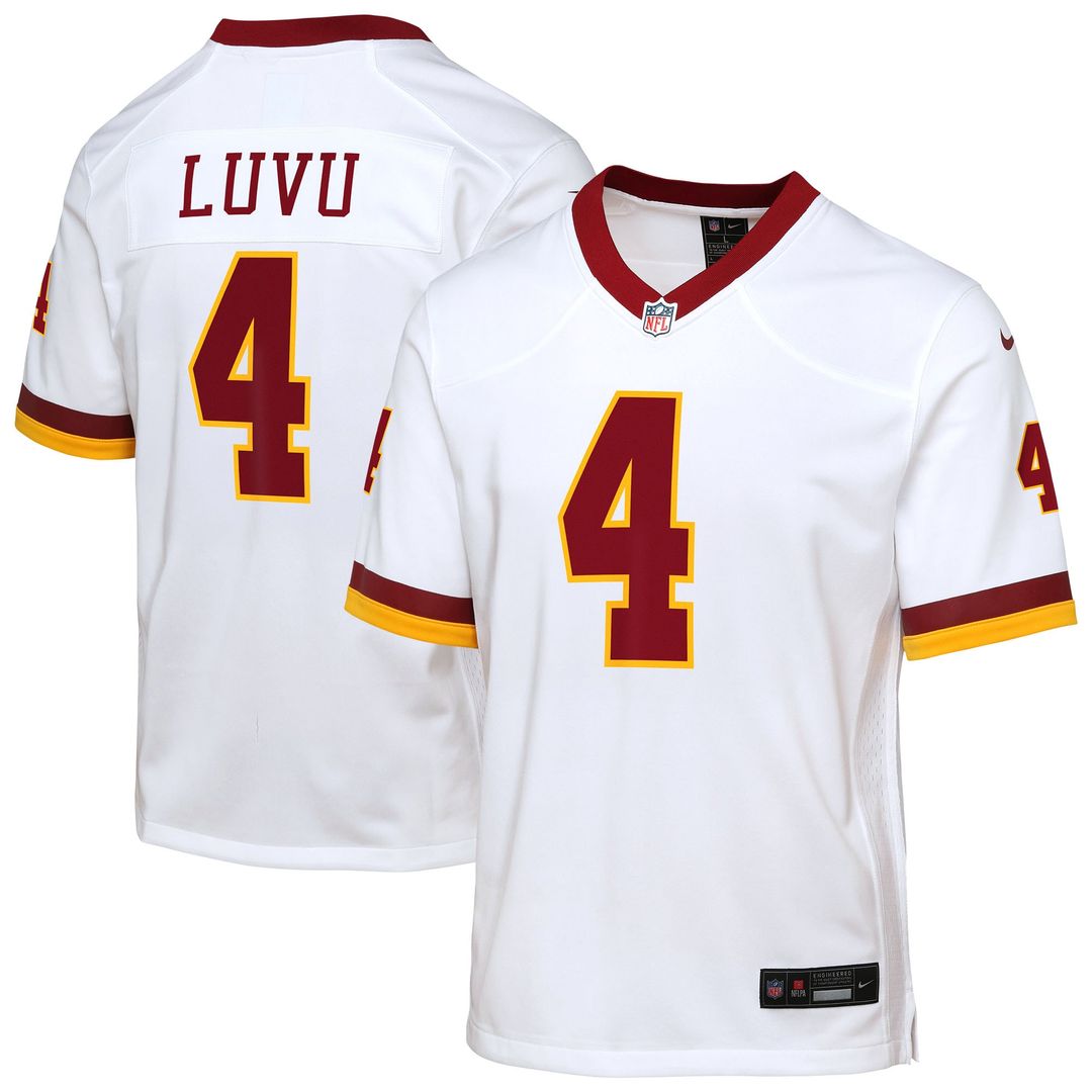 Frankie Luvu Washington Commanders Nike Youth Game Super Bowl Era Jersey - White Official NFL Team Apparel Football Fan Gear