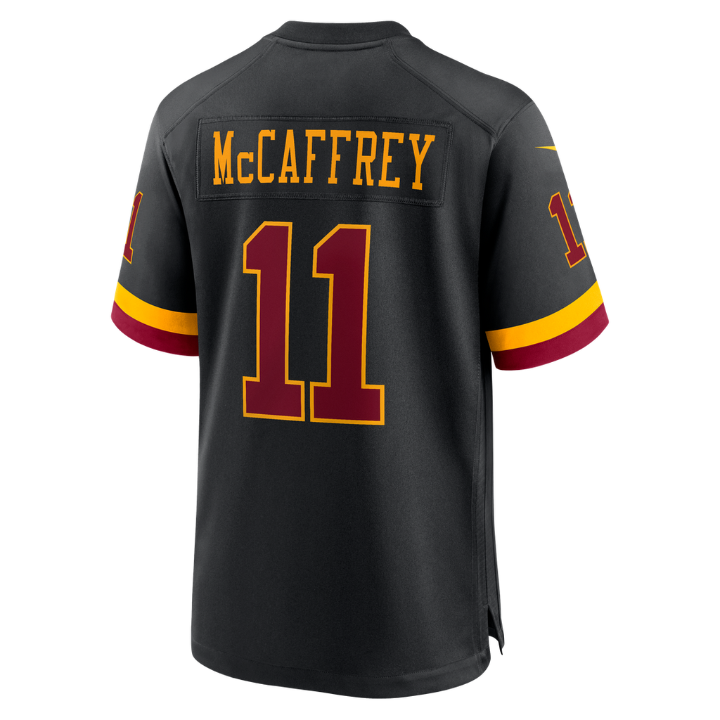 Luke McCaffrey Washington Commanders Nike Hail Raiser Alternate Game Jersey - Black Official NFL Team Apparel Football Fan Gear