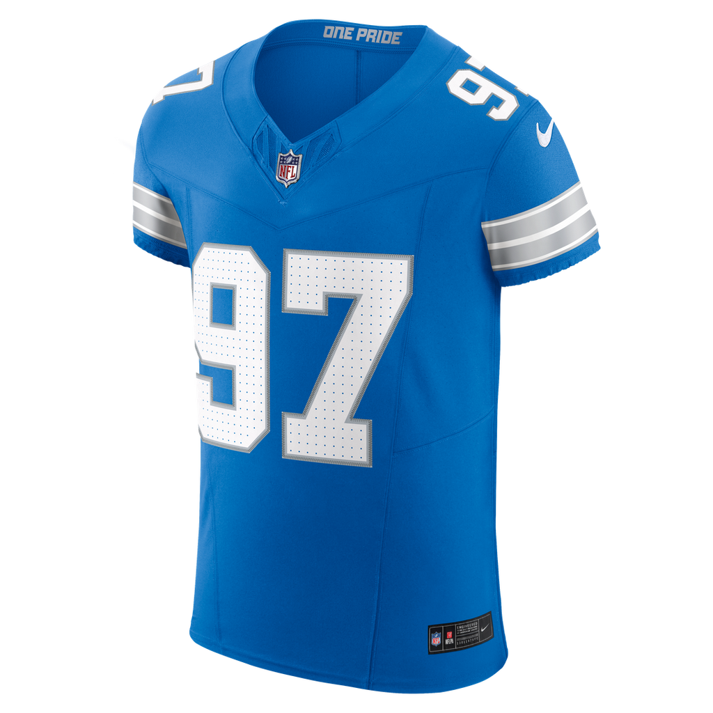 Aidan Hutchinson Detroit Lions Nike Alternate Vapor F.U.S.E. Elite Jersey - Black Official NFL Team Apparel Football Fan Gear