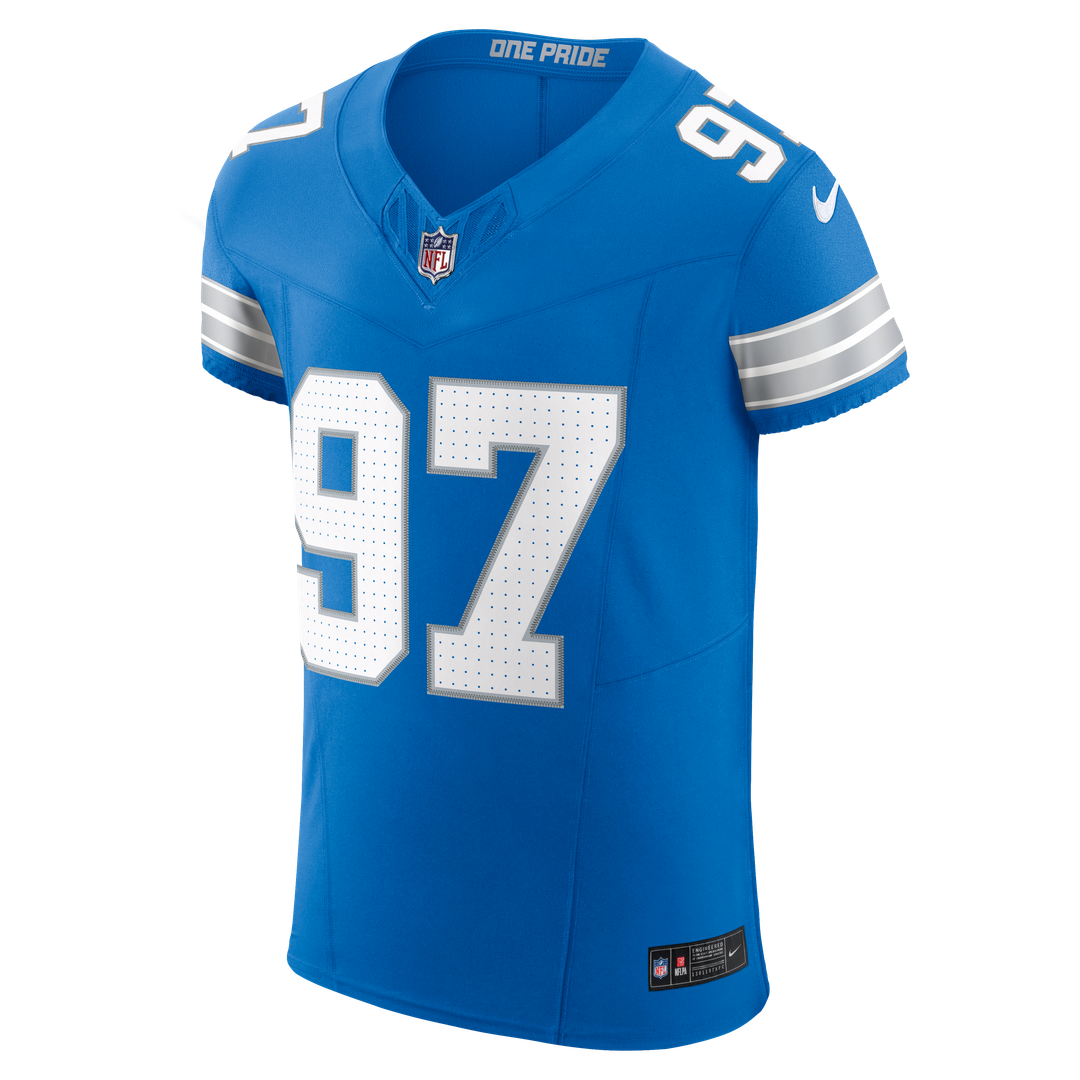 Aidan Hutchinson Detroit Lions Nike Alternate Vapor F.U.S.E. Elite Jersey - Black Official NFL Team Apparel Football Fan Gear