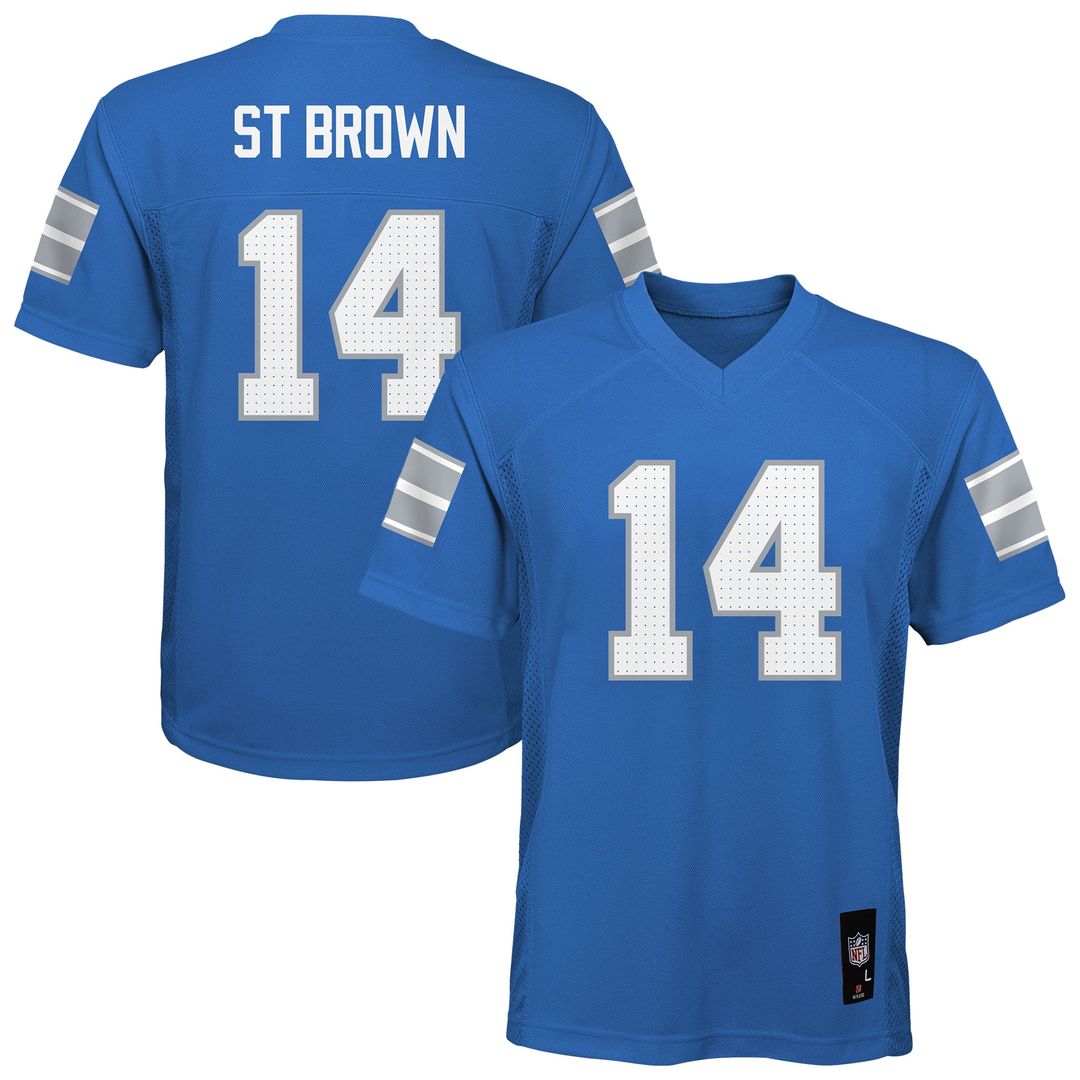 Amon-Ra St. Brown Detroit Lions Outerstuff Preschool Replica Player Jersey - Blue Official NFL Team Apparel Football Fan Gear