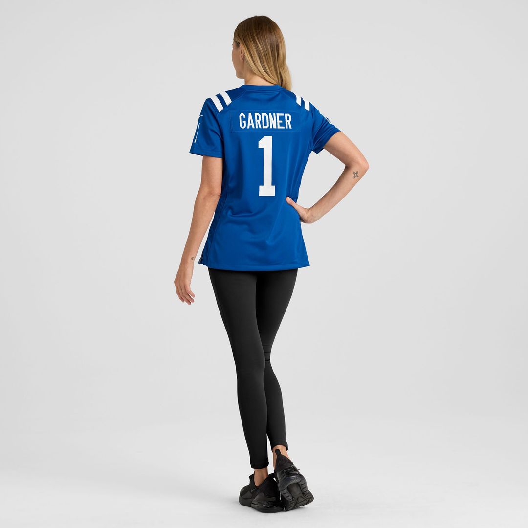 Ahmad Sauce Gardner Indianapolis Colts Nike Women's Team Game Jersey - Royal Official NFL Team Apparel Football Fan Gear