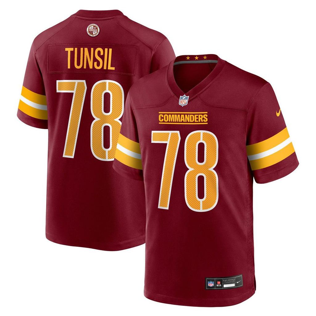 Laremy Tunsil Washington Commanders Nike Team Game Jersey - Burgundy Official NFL Team Apparel Football Fan Gear