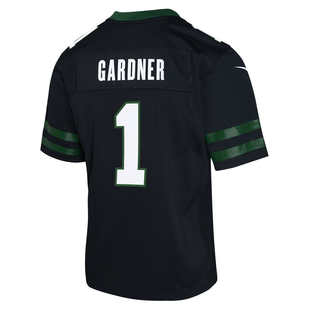 Ahmad Sauce Gardner New York Jets Nike Youth Game Jersey - Black Official NFL Team Apparel Football Fan Gear